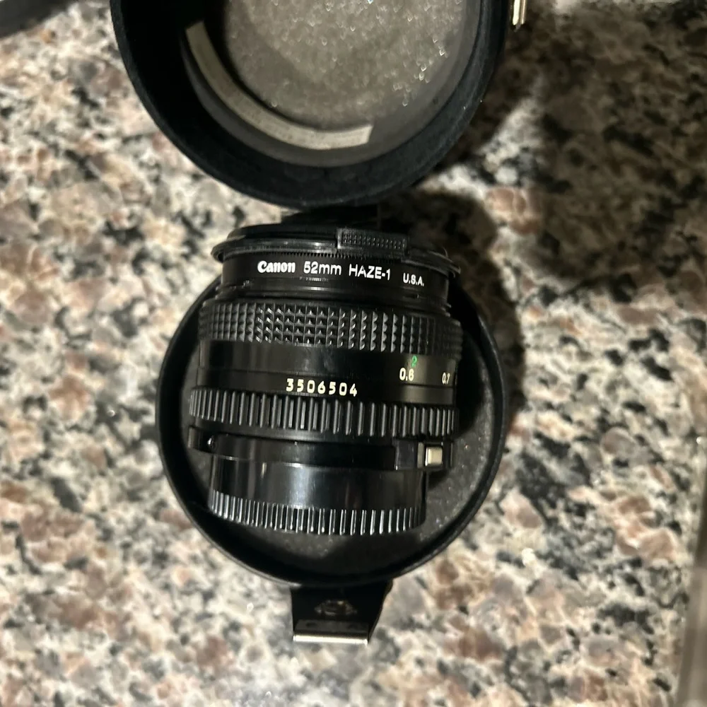 Canon AE-1 Black and Silver Film Camera